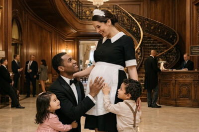 The pregnant employee arrived with her two children to clean the sumptuous mansion in order to escape hunger… The millionaire humiliated her, but a dark family secret was about to change everything.