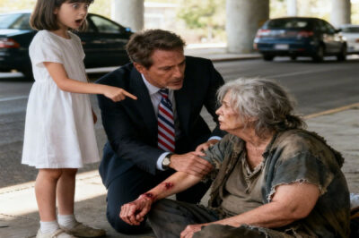 Everyone ignored the old beggar woman… until a billionaire’s daughter said