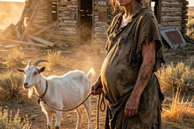 Pregnant and desperate, she hid on a ranch with a dairy goat… and no one could believe what happened next.