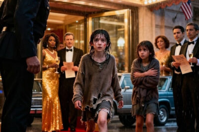 The night two soaked girls begged for bread in front of Madrid’s most elegant theater, and a single humiliation unlocked the secret that would shake the entire city.